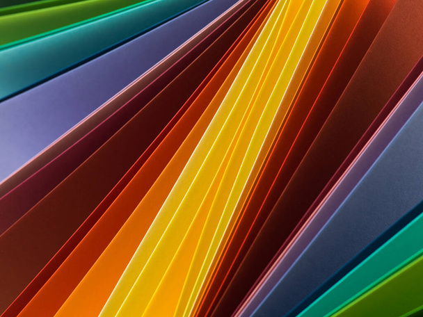 Makrobild aus mehrfarbigem Papier. Abstrakter Hintergrund - Foto, Bild