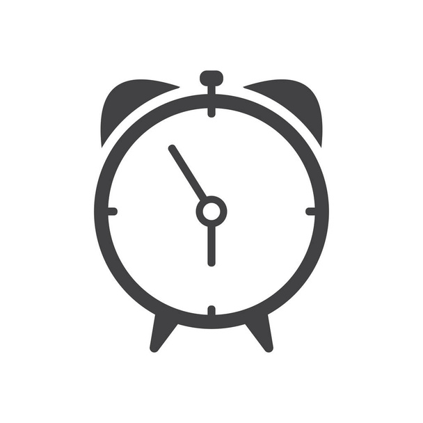 alarm clock schedule icon in Solid style - Vector, afbeelding