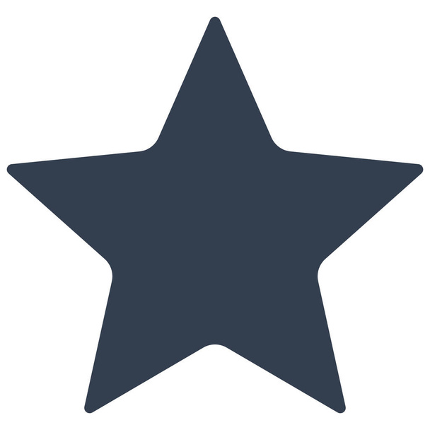 rating star media icon σε στερεό στυλ - Διάνυσμα, εικόνα