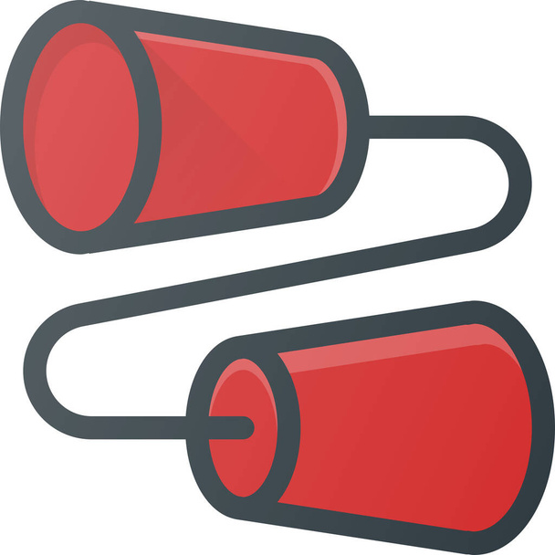 can cup phone icon in Filled outline style - Vektor, Bild