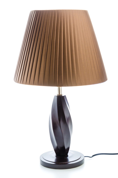 Lámpara de mesa aislada en blanco
 - Foto, imagen