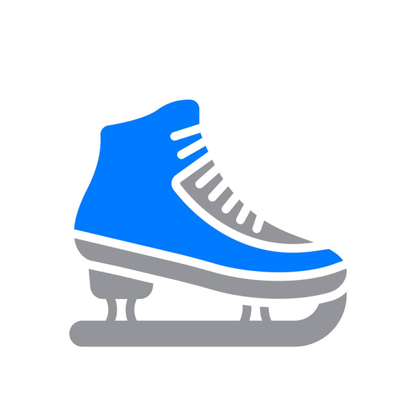 icône de patinage artistique dans un style plat - Vecteur, image