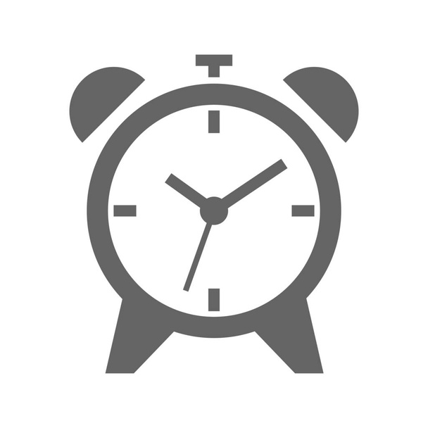 herätyskellon järjestäjän ikoni kiinteään tyyliin - Vektori, kuva