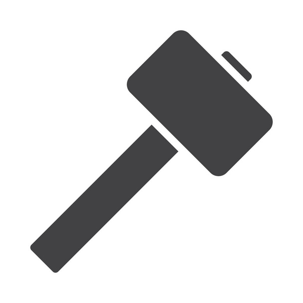carpenter hammer mallet icon in Tools & construction category - Vector, Image