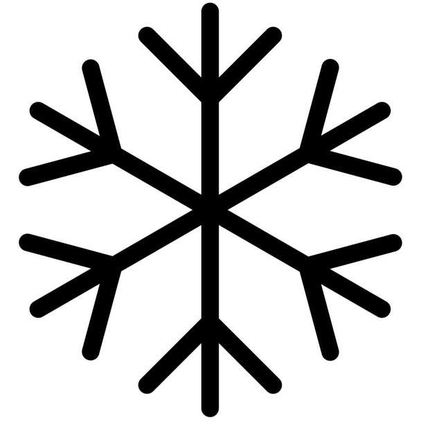 icona neve ghiaccio fiocco di neve in stile Outline - Vettoriali, immagini