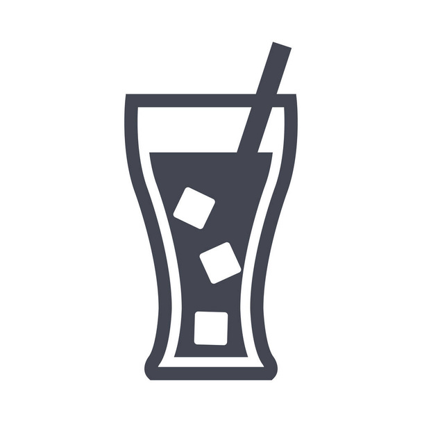beverage breakfast coffee icon in Solid style - Vector, Image