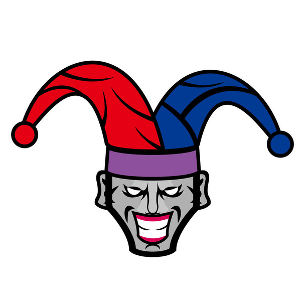 Einfaches Clown Vector Icon Design - Vektor, Bild
