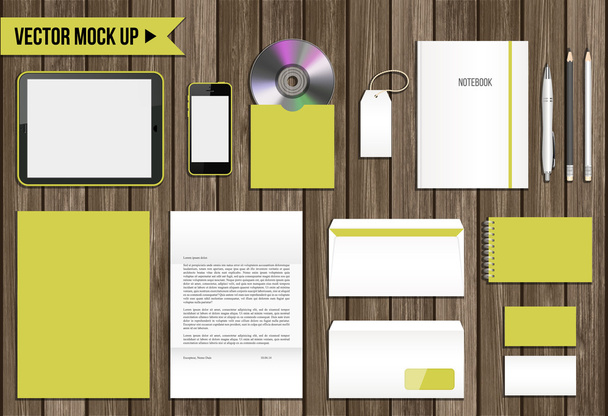 Vector corporate identity mock up. - Vector, Image
