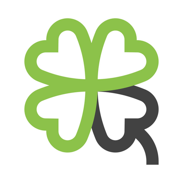 clover flower garden icon in Outline style - Vector, Image