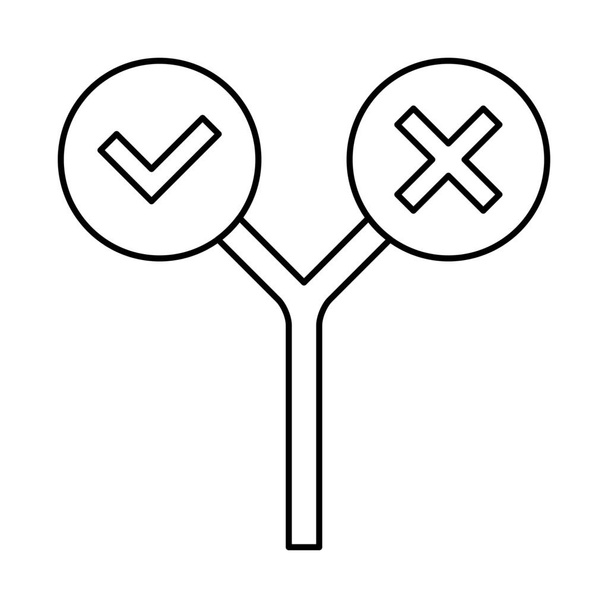 flecha de arrastre expandir icono en el estilo de esquema - Vector, imagen