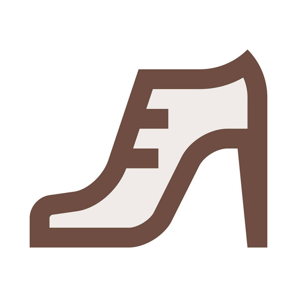 moda chica de calzado icono en la categoría Calzado - Vector, Imagen