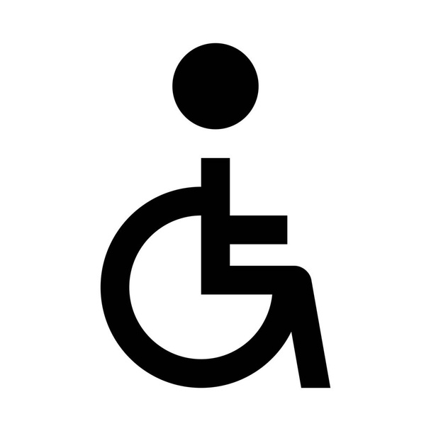 židle zdravotně postižené lidské ikony - Vektor, obrázek