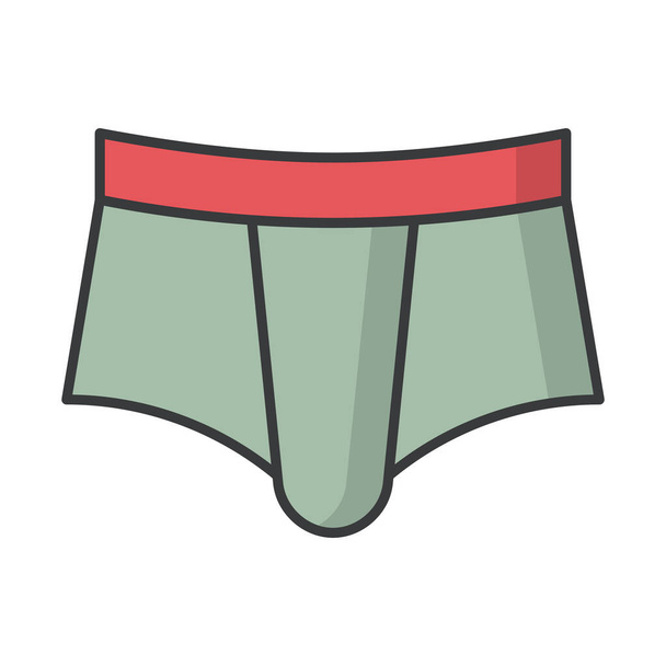 briefs undergarments underpants icon in Filled outline style - Vector, Image