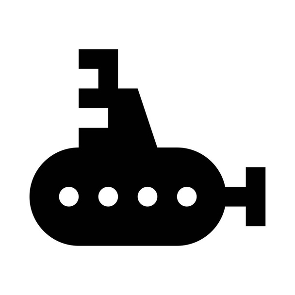 barco periscopio marino icono - Vector, Imagen