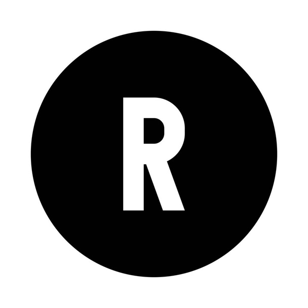 Marke eingetragenes Markenzeichen-Symbol - Vektor, Bild