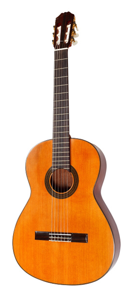spanish acoustic guitar isolated on white - Photo, Image