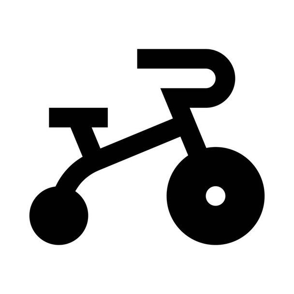 икона ребенка велосипеда - Вектор,изображение