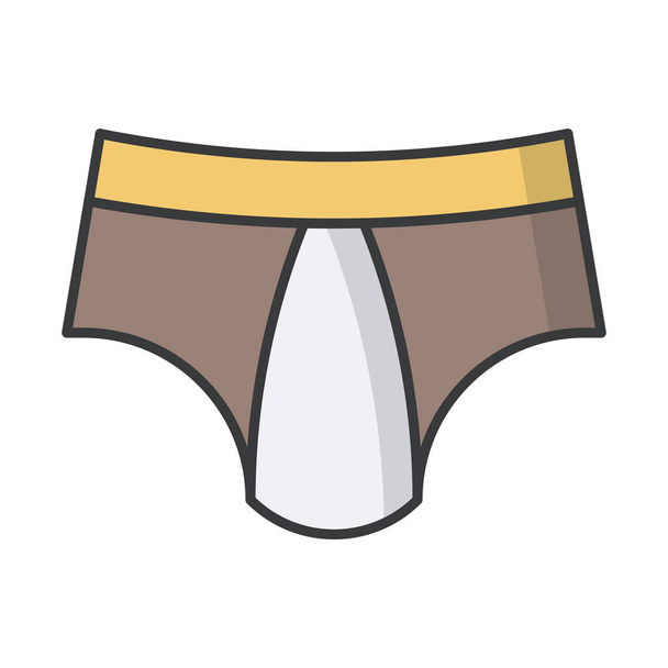 kalhotky spodní prádlo ikona ve vyplněném stylu obrysu - Vektor, obrázek