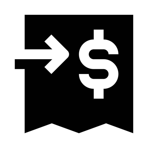 factura factura factura icono de financiación - Vector, imagen