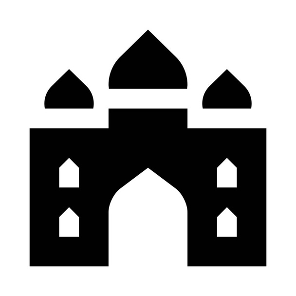 építészet híres indiai ikon - Vektor, kép