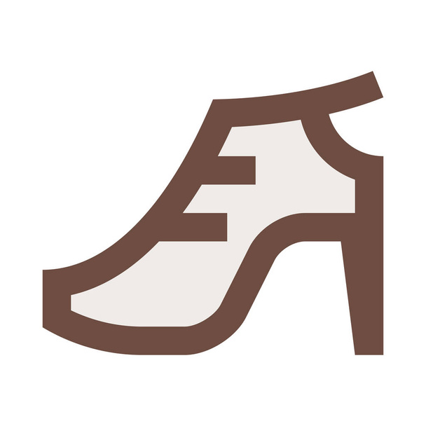Moda ayakkabısı kız ikonu Ayakkabı kategorisinde - Vektör, Görsel