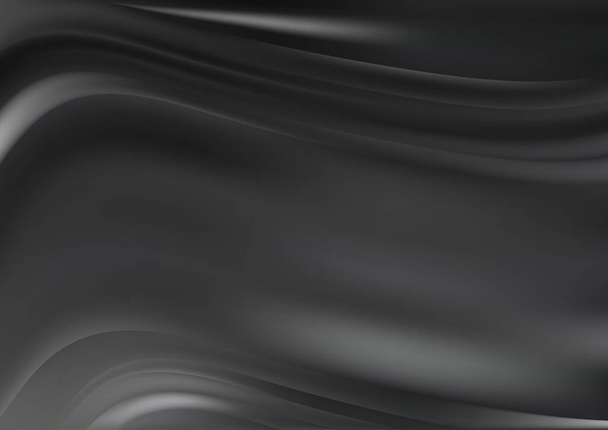 fondo de color abstracto con líneas onduladas, plantilla de seda con textura de movimiento y patrón borroso brillante al azar,  - Vector, imagen