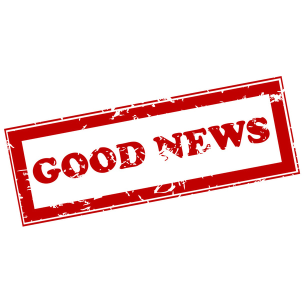iyi haber kırmızı pul - Fotoğraf, Görsel