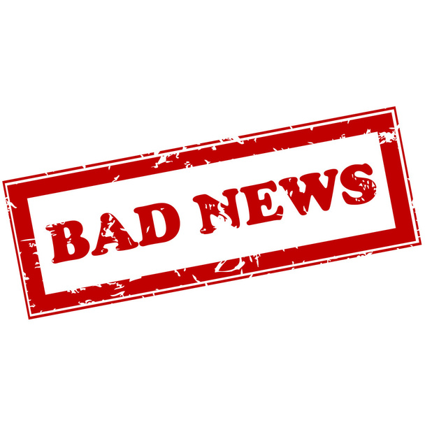 Red stamp with bad news - Photo, Image