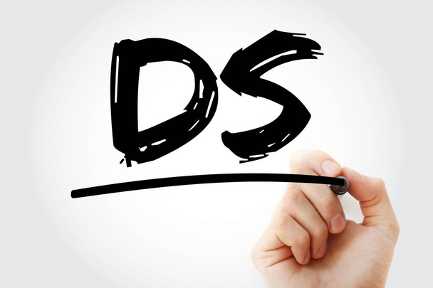 DS - Спеціаліст з призначенням акронім з маркером, бізнес-концепція фону
 - Фото, зображення