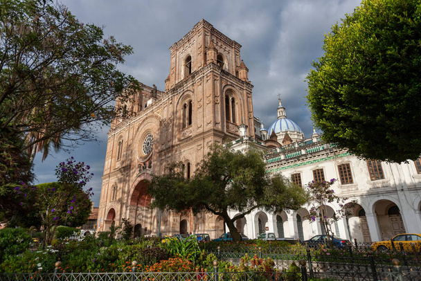 The Cathedral of the Immaculate Conception, commonly referred to as the New Cathedral. Cuenca in Ecuador, South America. Construction work started in 1885 and lasted for almost a century. - Photo, Image