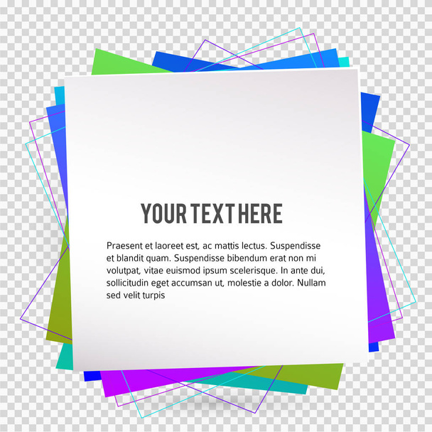 Abstract geometric frame border background. Design elements for cover page magazine, business flyer or poster. Gorgeous graphic pattern frame borders. Vector illustration eps 10 - Διάνυσμα, εικόνα