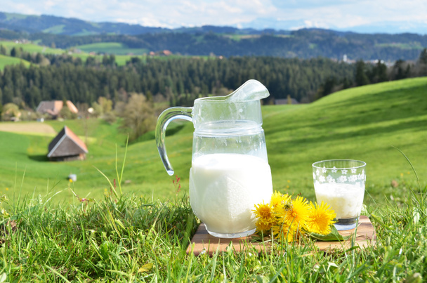 Jug of milk - Fotoğraf, Görsel