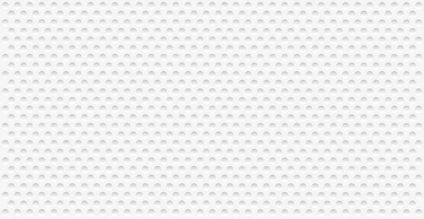 Abstract white perforated background with many holes - Vector illustration - Vector, Image