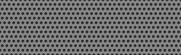 Сірий перфорований фон, багато однакових дірок Векторні ілюстрації
 - Вектор, зображення