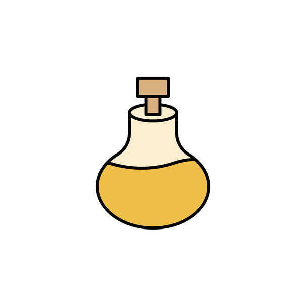 bottle, massage oil of aromatherapy outline icon. Signs and symbols can be used for web, logo, mobile app, UI, UX on white background - Vector, Image