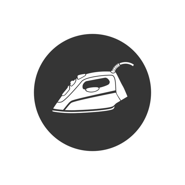 Iron icon in flat style. Vector illustration - Vector, Image