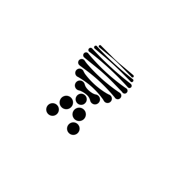 Diseño de ilustración del logotipo del ADN - Vector, Imagen