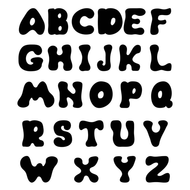 vector alphabet letters. handwritten font. - Vektor, Bild