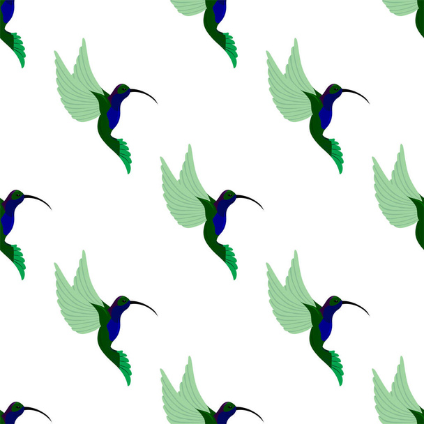 seamless pattern with bird and birds. vector illustration - Vecteur, image