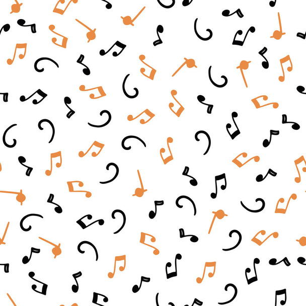 naadloos patroon van muzikale noten - Vector, afbeelding