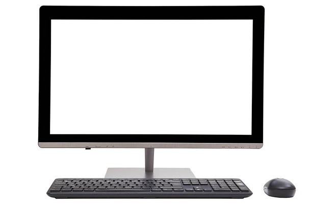 Počítač izolovaný na bílém pozadí. - Fotografie, Obrázek