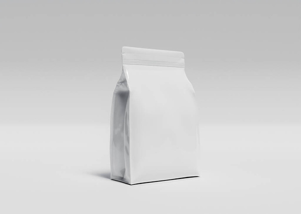 mockup of large bag of supplements or animal feed with white background. 3d rendering - Photo, Image