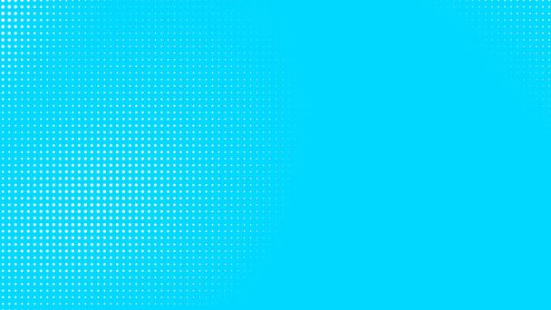 Точки полутонов белый синий цвет узор градиентной текстуры с технологией цифрового фона. Точки поп-арт комиксы с летним фоном.  - Фото, изображение