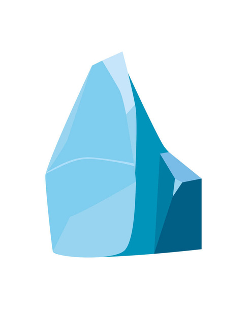 Ізольований айсберг камінь
 - Вектор, зображення