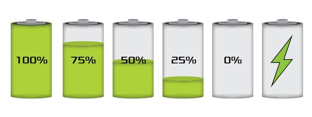 Ілюстрація набору рівнів заряду батареї
 - Фото, зображення
