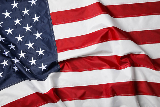 American flag as background, top view. Memorial Day - Fotó, kép