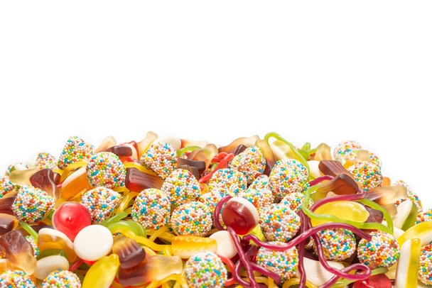 Tasty jelly sweets. Top view.   - Foto, immagini
