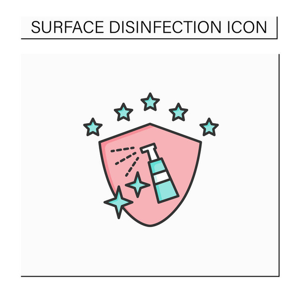 Services de désinfection icône de couleur - Vecteur, image