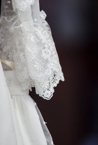 First Communion dress for girls. Selective focus - Photo, Image