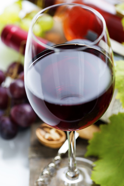 Wine and grape - Fotoğraf, Görsel